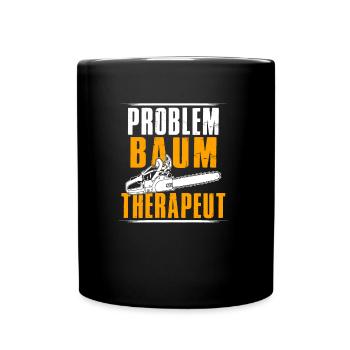 Thérapeute en arbre à problèmes - Mug uni - noir - Devant