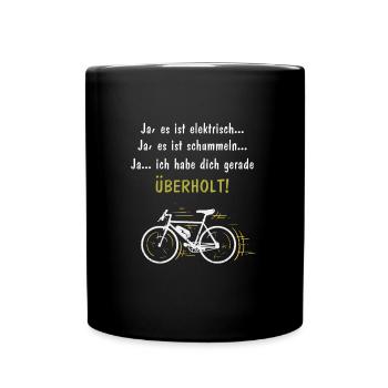 Révisé avec e-bike - Mug uni - noir - Devant
