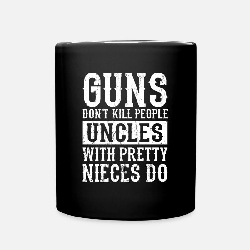 Onkel - Tasse einfarbig - Schwarz