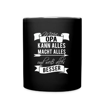 Grand-père Grand-père Cadeau d'anniversaire senior - Mug uni - noir - Devant