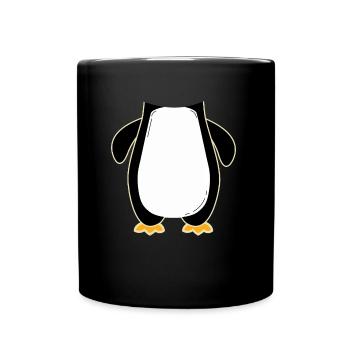 manchot - Mug uni - noir - Devant