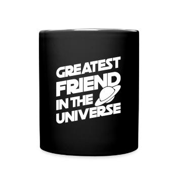 Freundschaft - Tasse einfarbig - Schwarz - Vorne