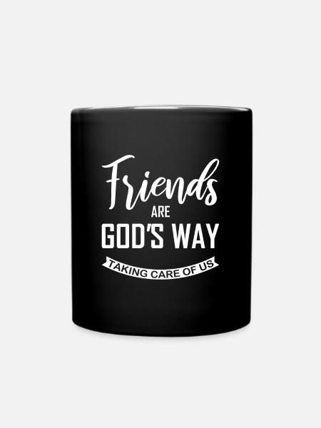 Freundschaft - Tasse einfarbig - Schwarz