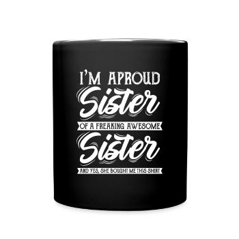 sister - Full Colour Mug - black - Front
