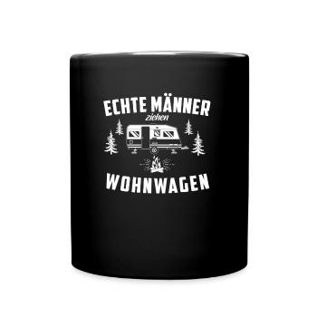 Real men pull caravans - Full Colour Mug - black - Front