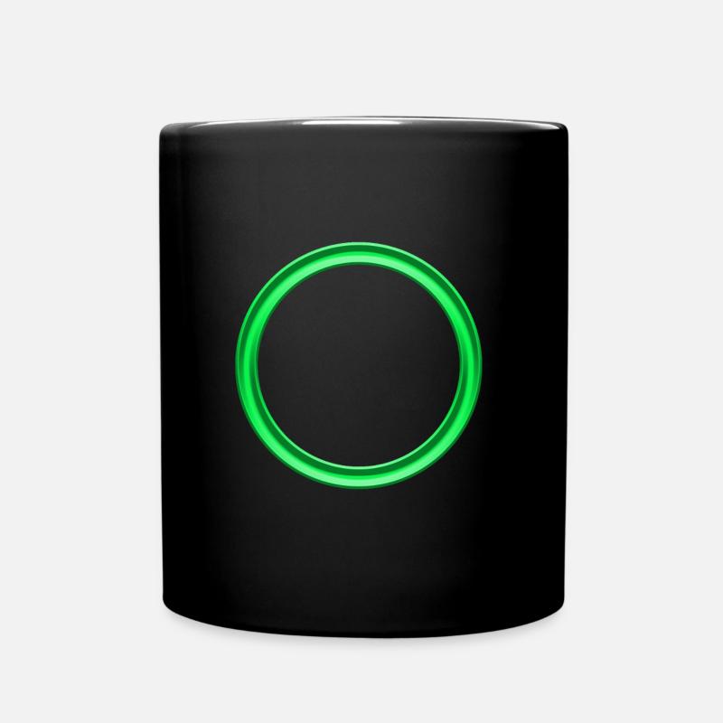 Anneau vert - Mug uni - noir