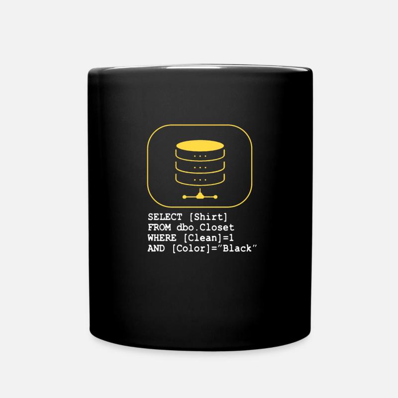 Code de base de données SQL Sarcasm Developer Gift - Mug uni - noir