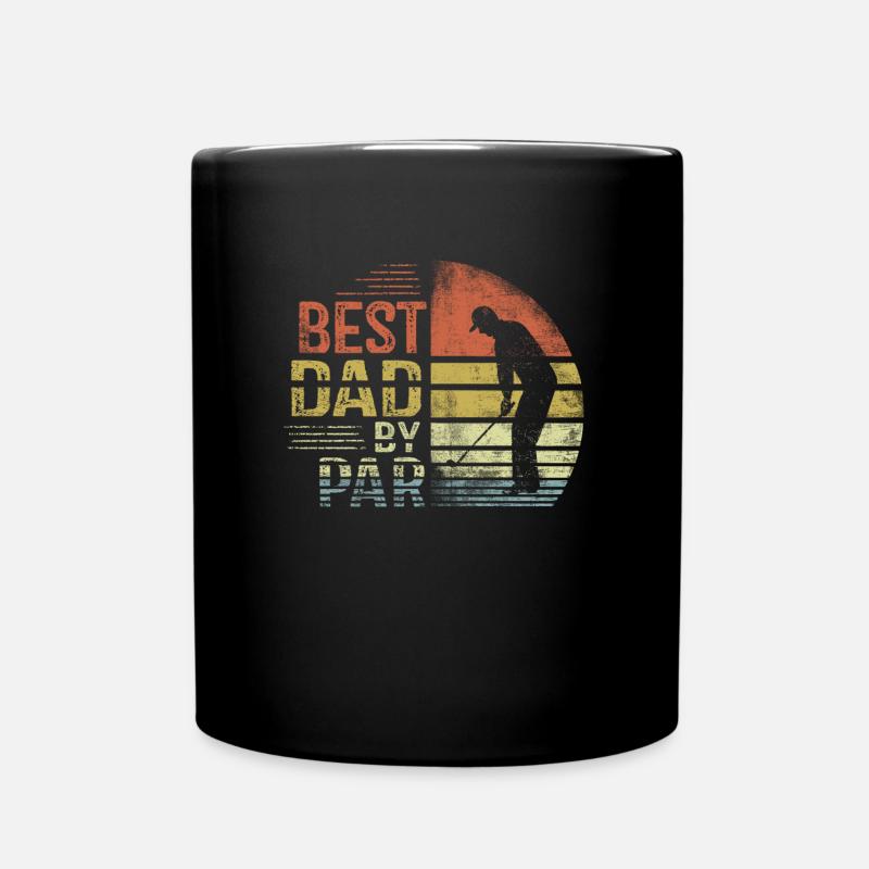 Best Dad By Par Daddy Father's Day - Full Colour Mug - black
