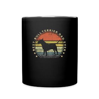 Best Bull Terrier Dad Ever Father's Day - Full Colour Mug - black - Front