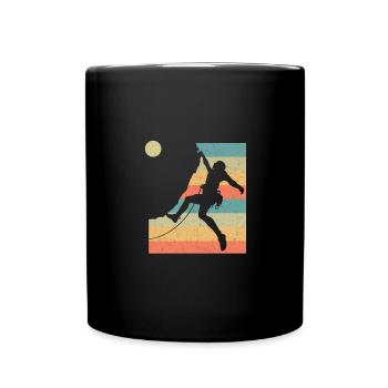 Alpinisme vintage - Mug uni - noir - Devant