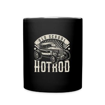 Hotrod Vintage Oldtimer Gift Old School Car - Voiture ancienne - Mug uni - noir - Devant