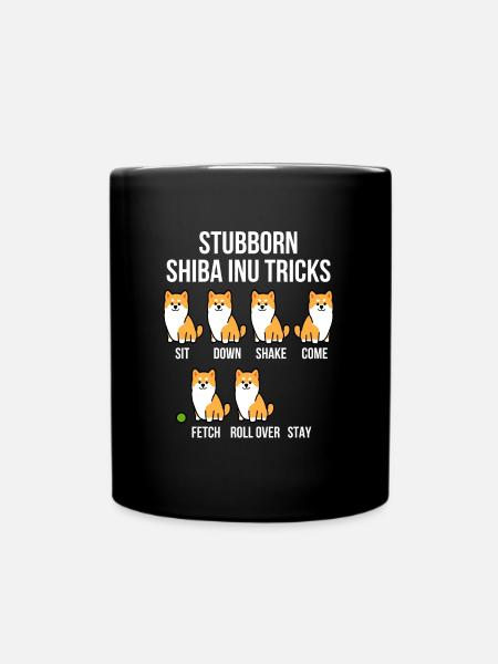 Shiba Inu - Full Colour Mug - black