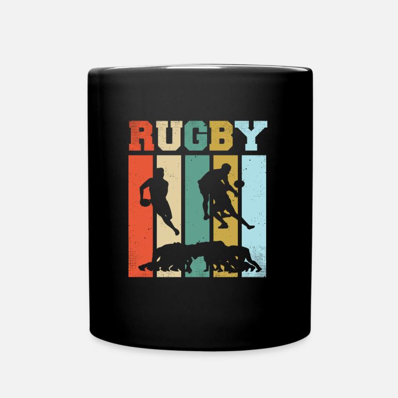 rugby - Mug uni - noir