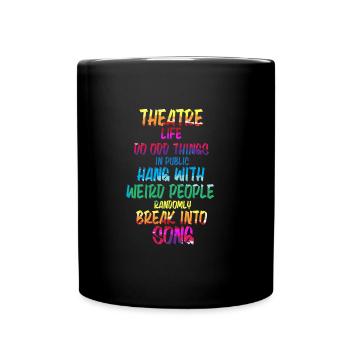 Théâtre Théâtre musical - Mug uni - noir - Devant