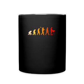 BBQ Evolution - barbecue, barbecue, barbecue - Full Colour Mug - black - Front