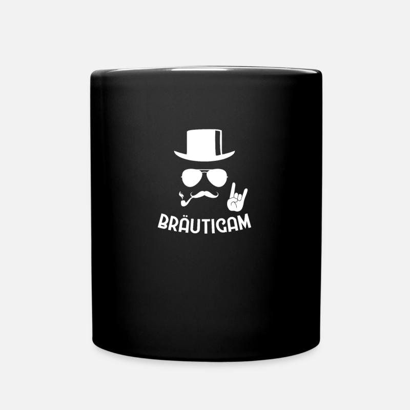 JGA Bräutigam - Tasse einfarbig - Schwarz