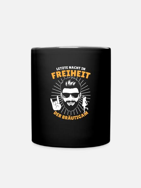 JGA Junggesellenabschied - Tasse einfarbig - Schwarz