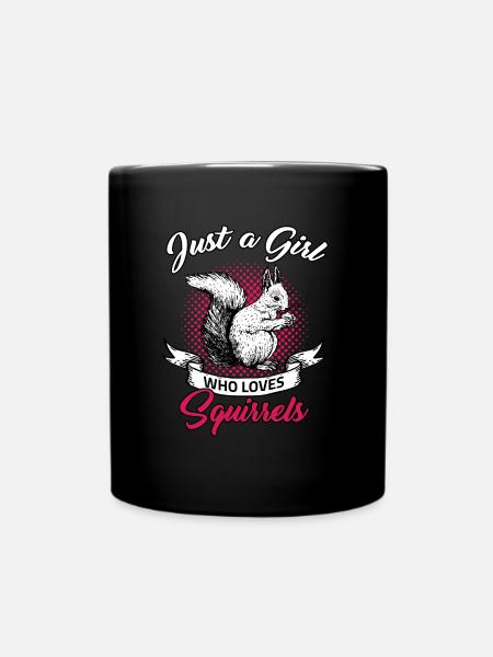 squirrel - Full Colour Mug - black