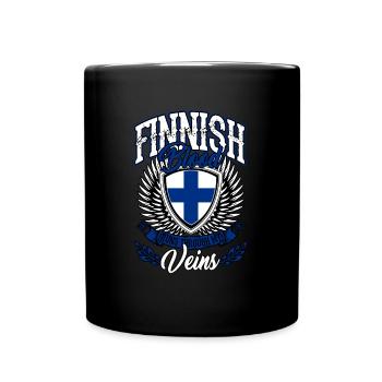 Finlande - Mug uni - noir - Devant