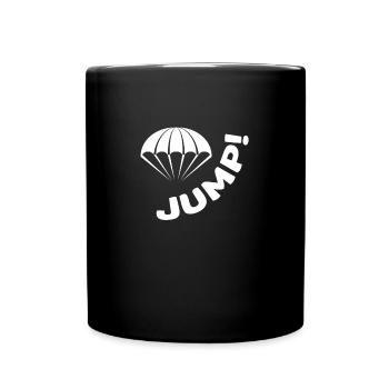 Jump - Paratrooper, Bundeswehr, Army - Full Colour Mug - black - Front