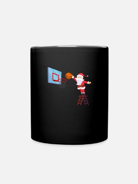 Basketball Père Noël - Mug uni - noir