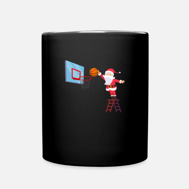 Basketball Père Noël - Mug uni - noir