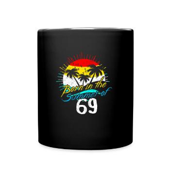 Born in the summer of '69 - Tasse einfarbig - Schwarz - Vorne
