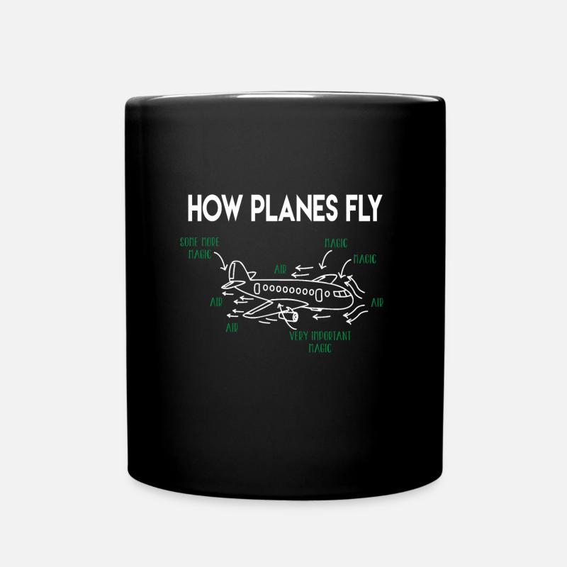ingénieur aéronautique aérospatial avion - Mug uni - noir