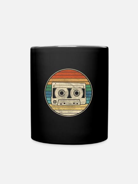 Cassette Retro Cassette - Mug uni - noir