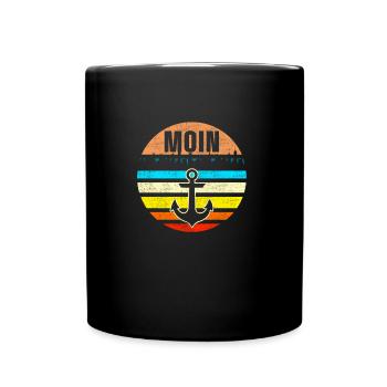 Vintage Moin Anchor - Full Colour Mug - black - Front