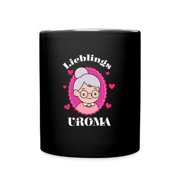 uroma - Tasse einfarbig - Schwarz - Vorne