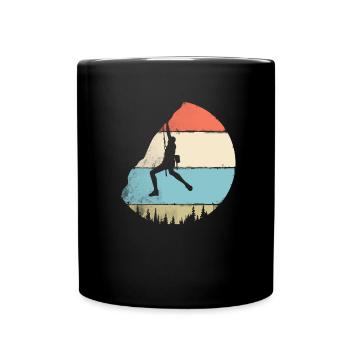 Climbing vintage - Full Colour Mug - black - Front