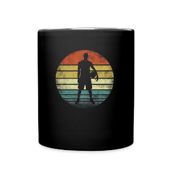 Basketball Player Retro Vintage Style - Full Colour Mug - black - Front