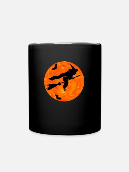 Sorcière HALLOWEEN WITCH CHAUVE-SOURIS - Mug uni - noir