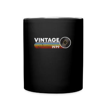 40 BIRTHDAY GIFT FORTY FOUR RETRO VINTAGE 1979 - Full Colour Mug - black - Front