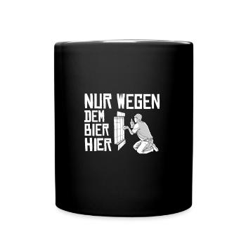 Carreleur - Mug uni - noir - Devant