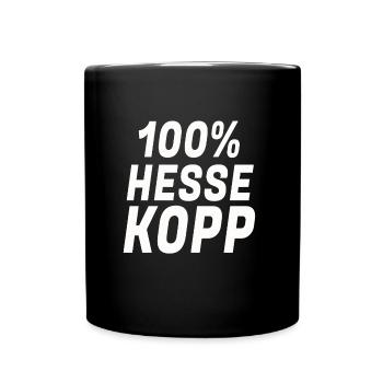 Hessekopp Geburtstag Hessen lustiger Spruch - Tasse einfarbig - Schwarz - Vorne