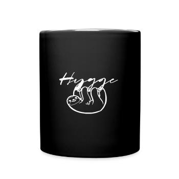 Hygge sloth - Full Colour Mug - black - Front