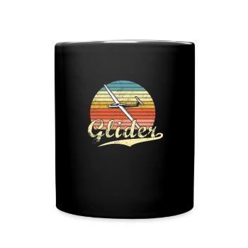 Pilote de planeur de planeur Vintage - Mug uni - noir - Devant
