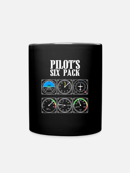 pilot - Full Colour Mug - black