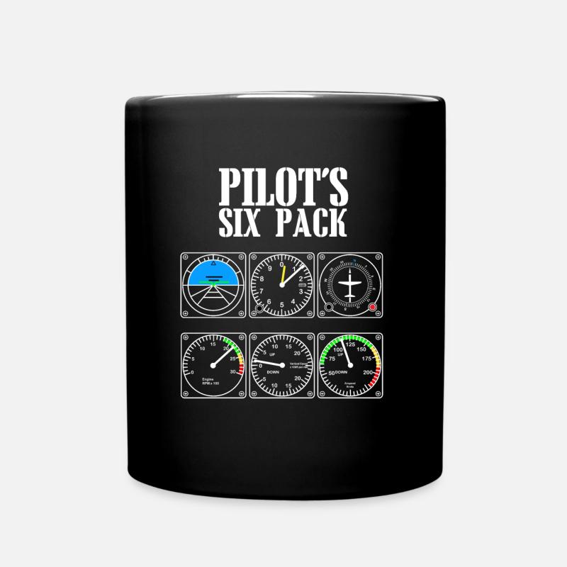 pilot - Full Colour Mug - black