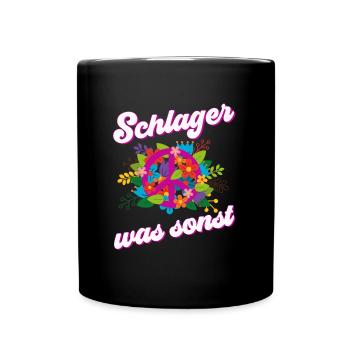 SCHLAGER PARTY HITS 2019 KOSTÜM OUTFIT GESCHENK - Tasse einfarbig - Schwarz - Vorne