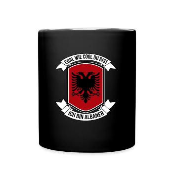 Albanien - Tasse einfarbig - Schwarz - Vorne