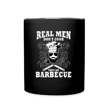 Griller les hommes cuisiner cuisinier amateur - Mug uni - noir - Devant