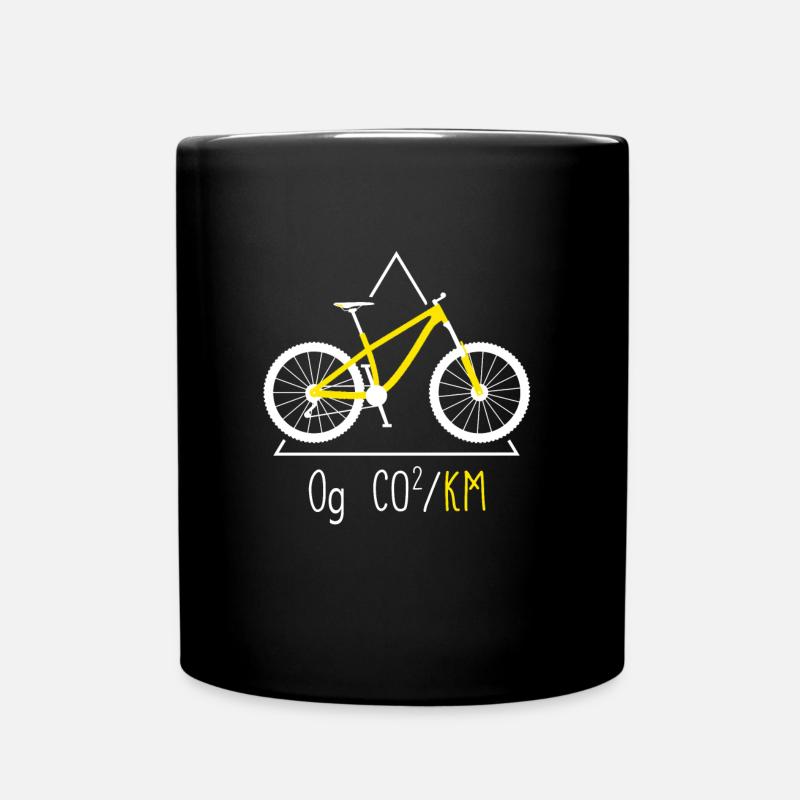 Fahrradfahrer Bike - Tasse einfarbig - Schwarz