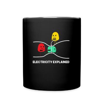Électricien électricien électricien artisan - Mug uni - noir - Devant