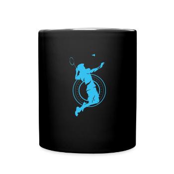 badminton - Full Colour Mug - black - Front