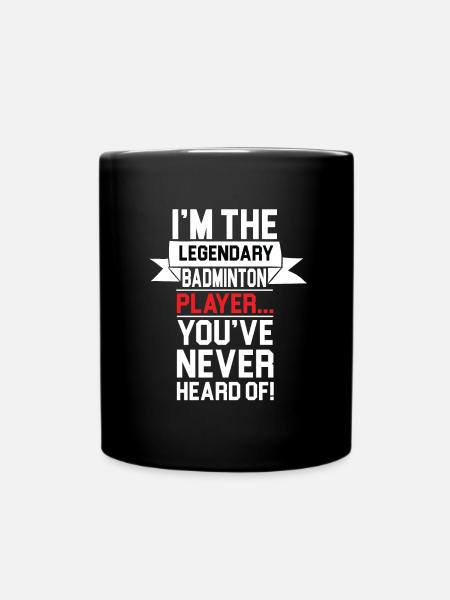 Legendärer Badminton Spieler - Tasse einfarbig - Schwarz