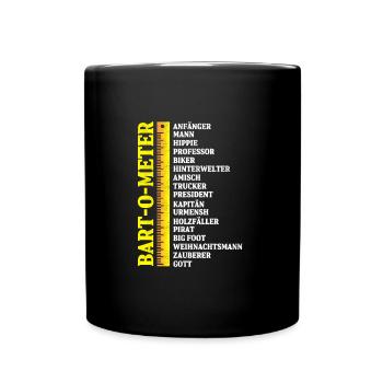 Beard or meter - Full Colour Mug - black - Front