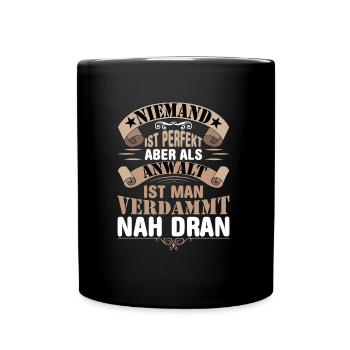 Anwalt - Tasse einfarbig - Schwarz - Vorne